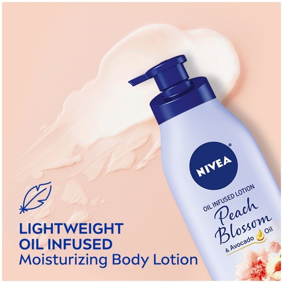 🔮3/$15 Nivea Oil Infused Body Lotion Peach Blossom and Avocado Oil - Picture 6 of 8